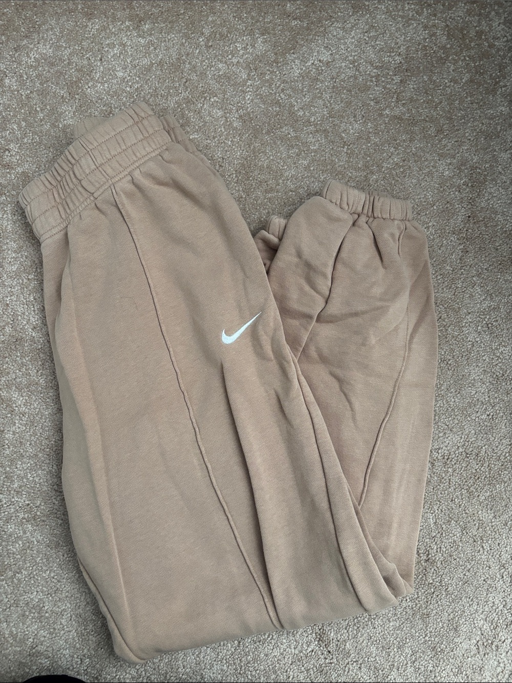 Nike cuffed sweatpants with embroidered logo